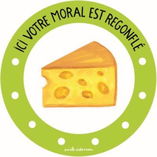 "Moral regonflé" Gruyère - Marquage sol autocollant - covid